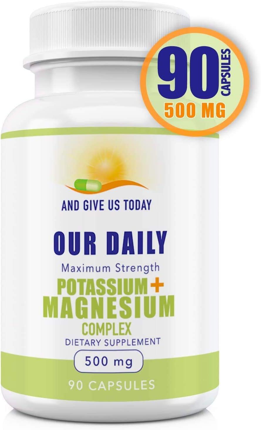 Our Daily Vites Potassium Magnesium Supplement 500mg Powerful