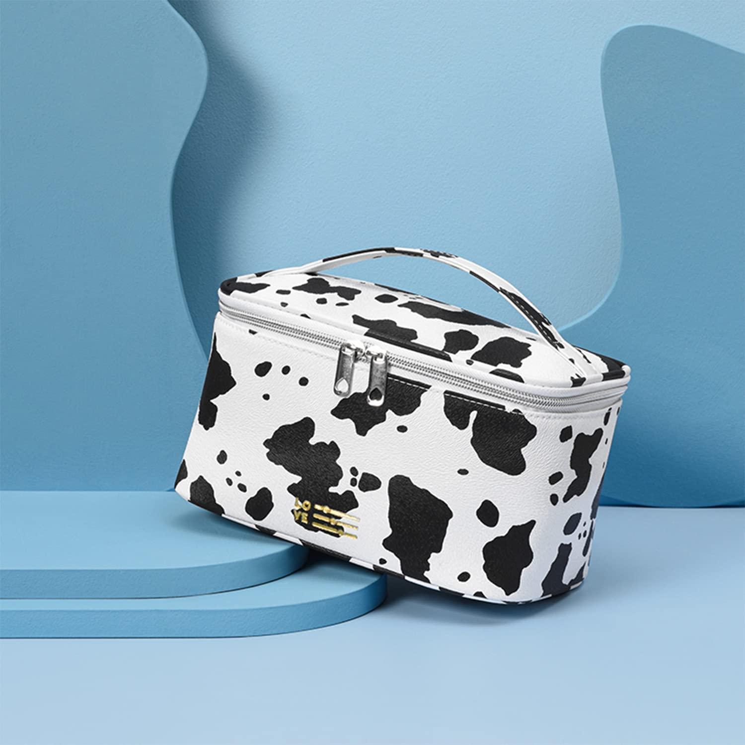 Portable Makeup Bag Cows Travel Small Zipper Cosmetic Bags