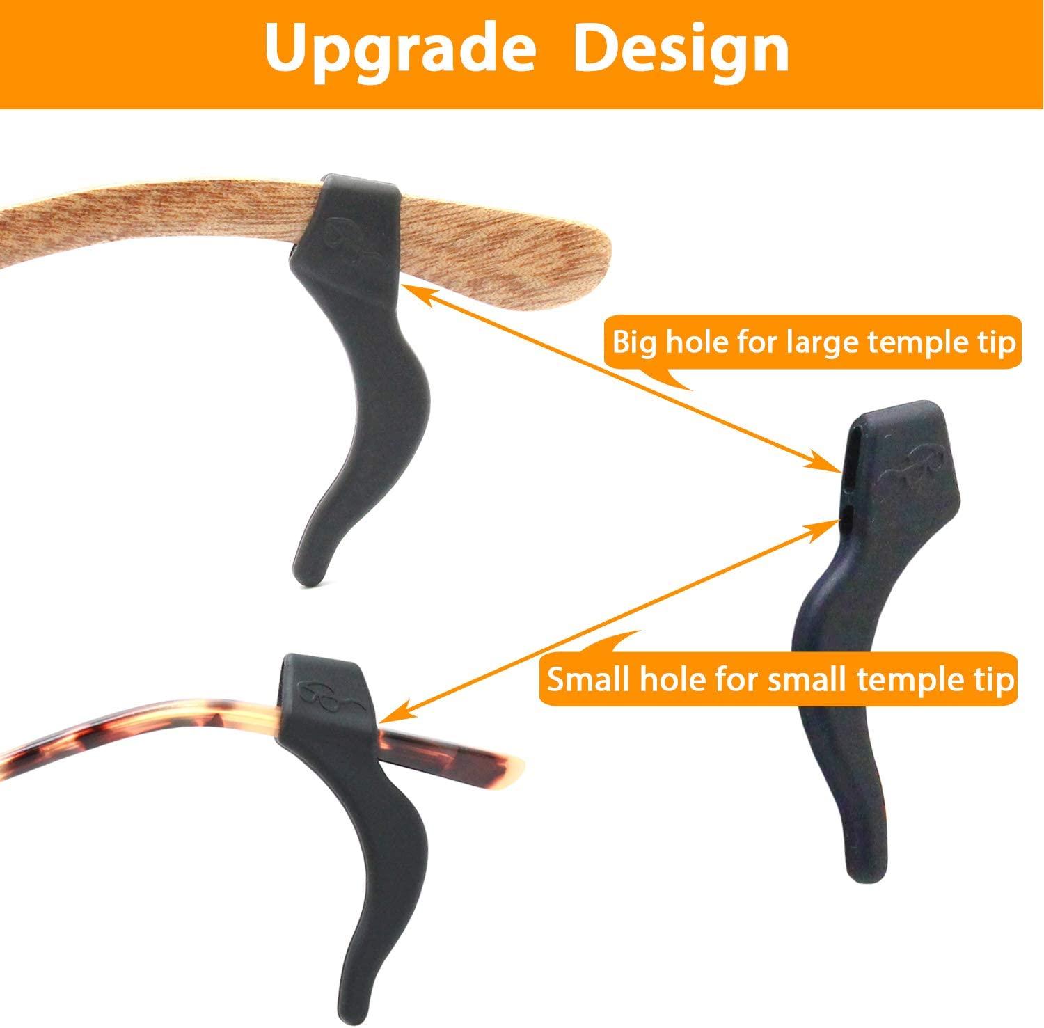 SMARTTOP Upgrade Eyeglass Ear Grips 2 holes design glasses holder