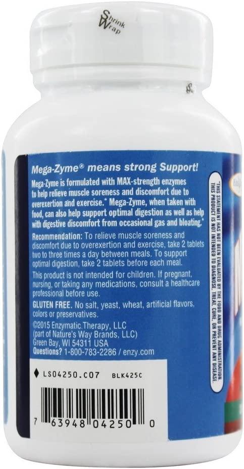 Buy Enzymatic Therapy Mega-Zyme Systemic Enzymes - 200 Tablets for ...