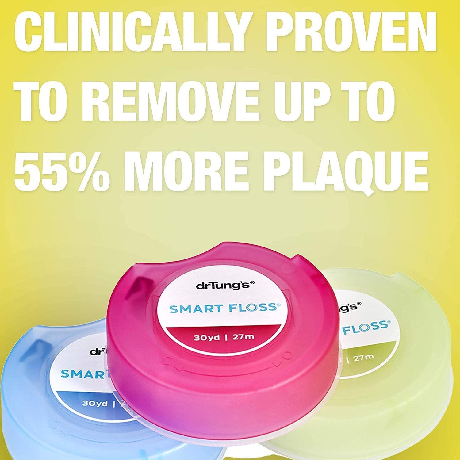 DrTung's Smart Floss Natural Floss, PTFE & PFAS Free Floss, Gentle on