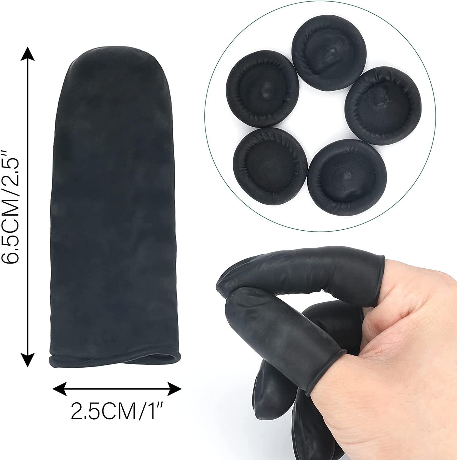 Disposable Latex Finger Cots Rubber, 140g (Approx 205PCS) Fingertips