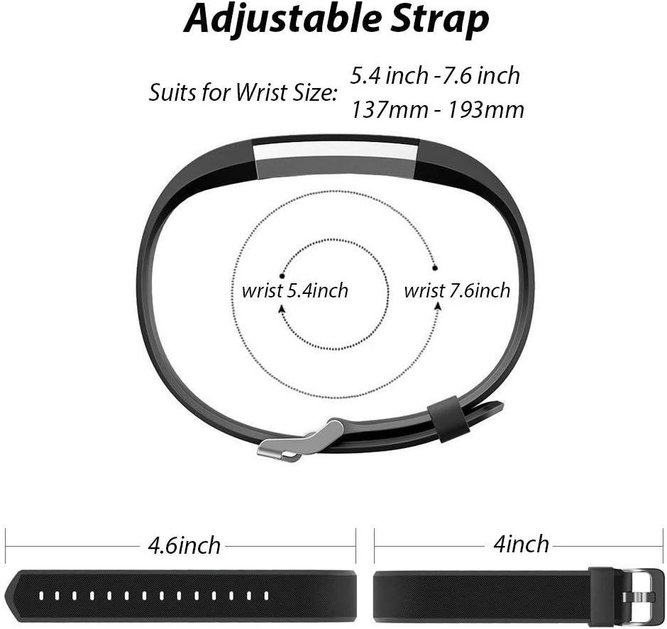 ZURURU Fitwatch XP Replacement Band Black Y39 Fitness Tracker Accessory