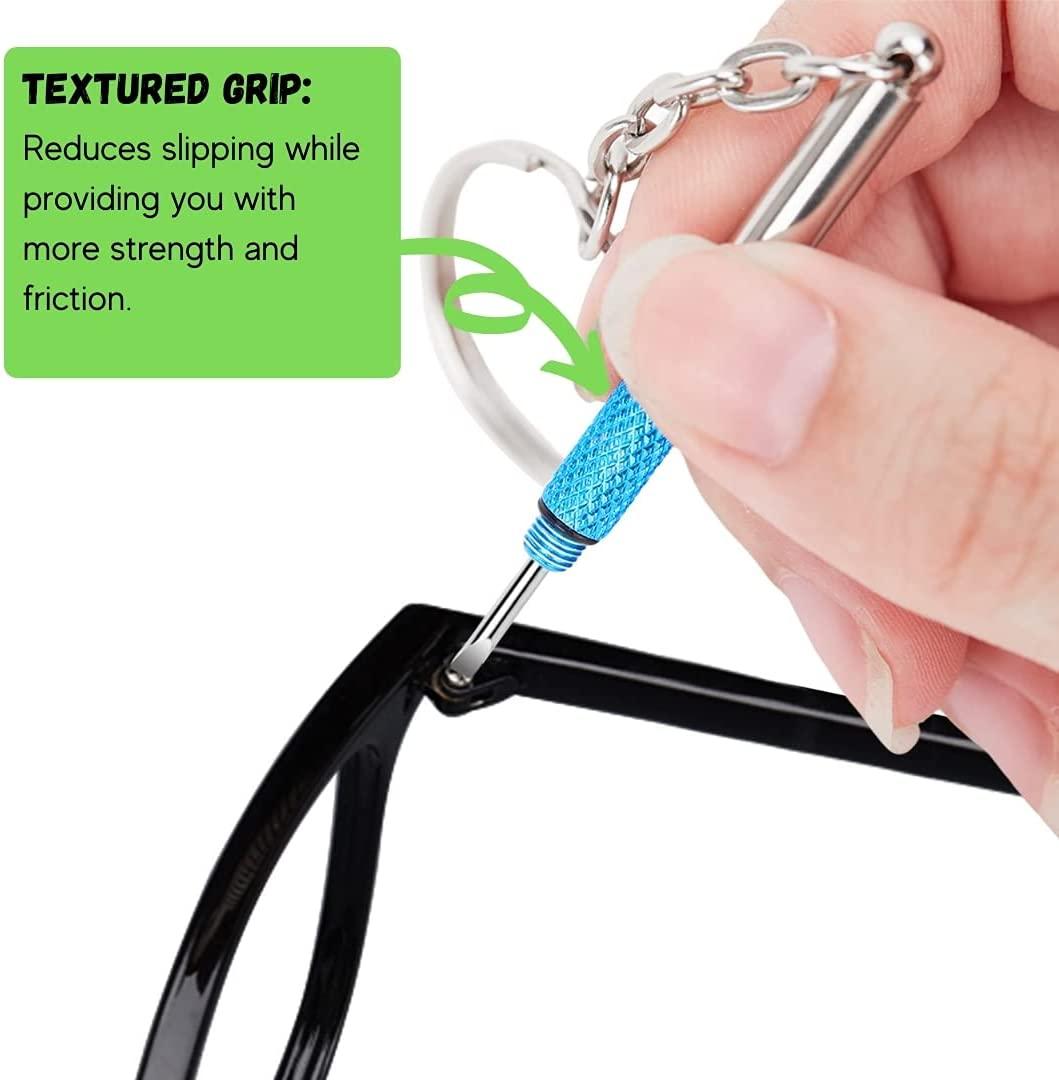 Precision Eyeglass Screwdriver Mini Keychain Sunglasses Eyewear Repair Kit Tool