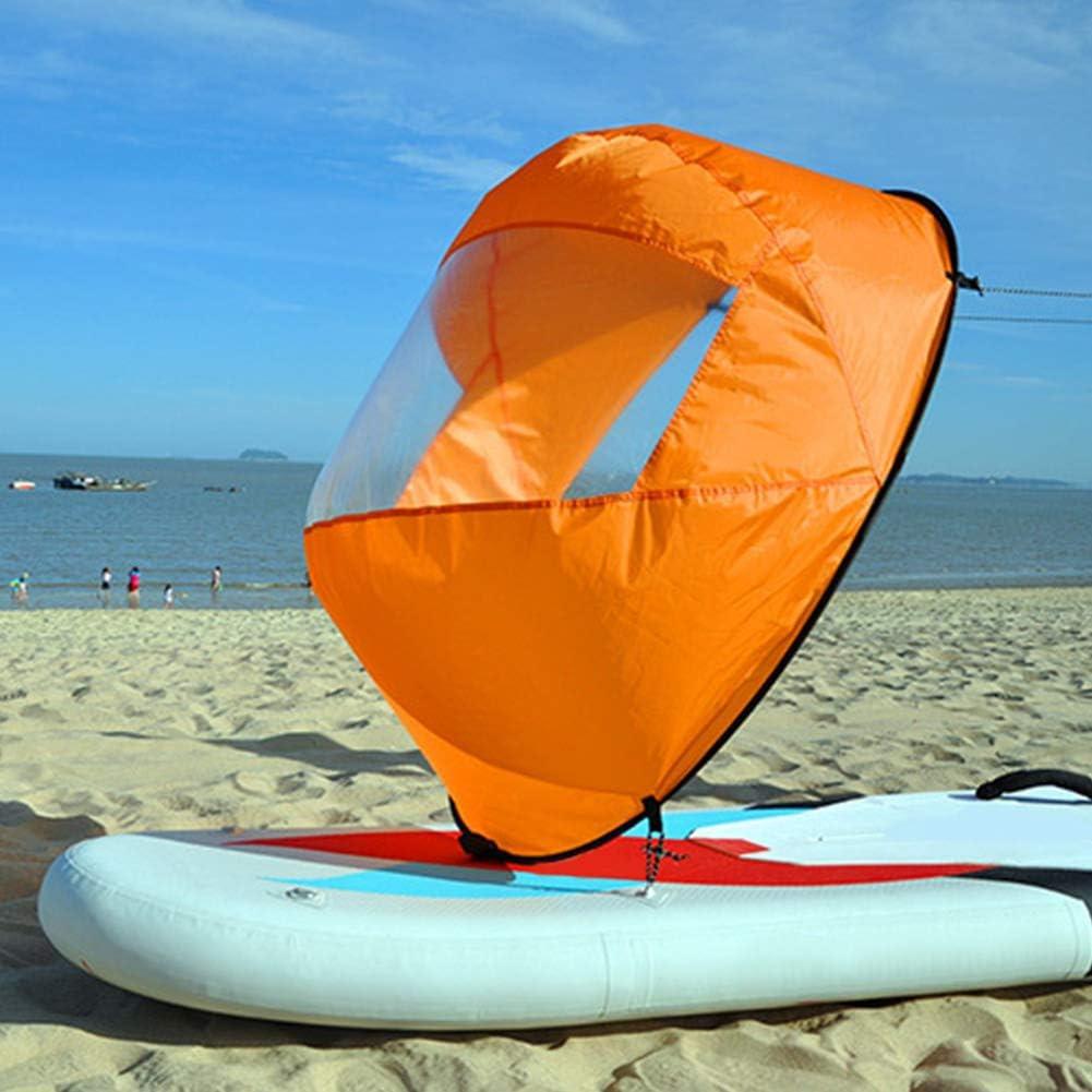 Kayak Wind Sail Paddle,Foldable Kayak Downwind Wind Sail Kit,Durable Downwind Wind Sail Paddle