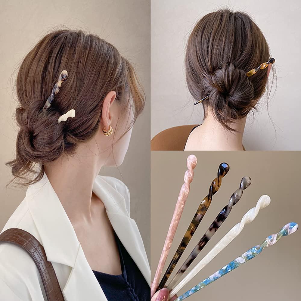 Amazon.com: Pearl Hair Stick Chinese Hairpin Retro Wooden Hairpin Flower  Hair Chopsticks Hollow Hair Fork Pearl Chain Pendant Hairstyle Design  Tool(F) : Beauty & Personal Care