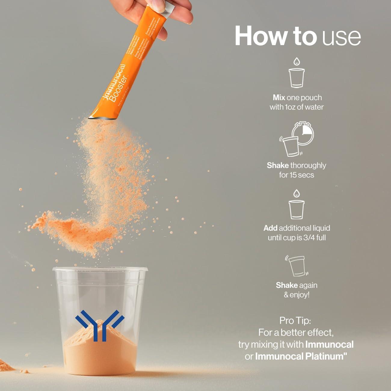 Immunocal Booster Energy Performance - Rapid Energy from 3 Natural Caffeine  Sources | Gluten Free Sugar Free | Supports Focus & Alertness | 30 Servings  | Buy Now with Express International Delivery