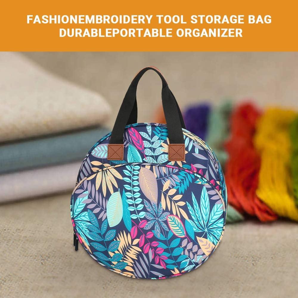 Color You Embroidery Bag Portable Embroidery Project Bag Storage Craft  Supply Organizers and Storage for Embroidery Hoops Floss Cross Stitch  Supplies and Sewing Tools Kits