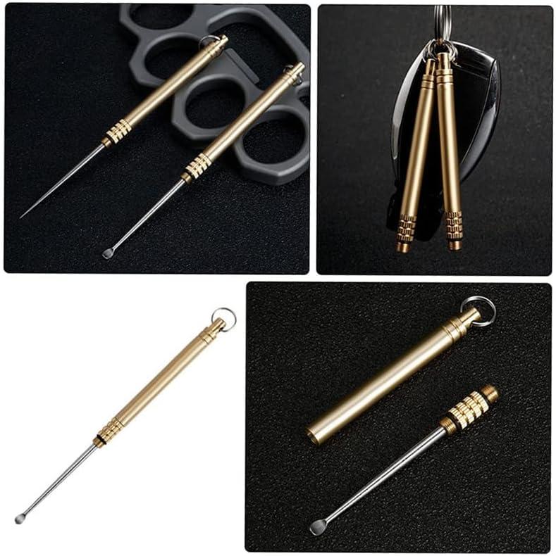 Generic Ear Wax Removal Tool Titanium Alloy Ear Wax Cleaner Portable Ear  Wax Removal Tool Ear Spoon with Key Ring Portable Cleaning Ear Piercing Tool  Reusable