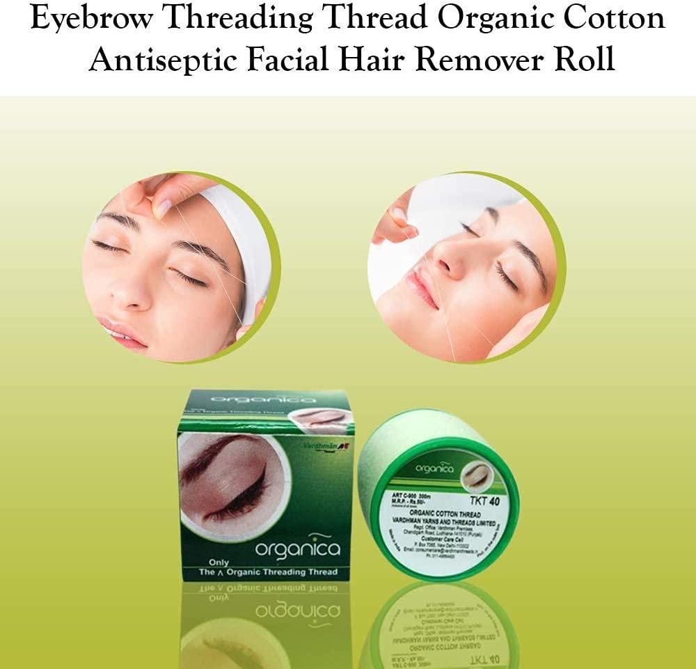 Organica Face & Eyebrow Threading Thread Organic x 1 thread spool eyebrow  makeup facial dermaplaning hair removal epilator tool