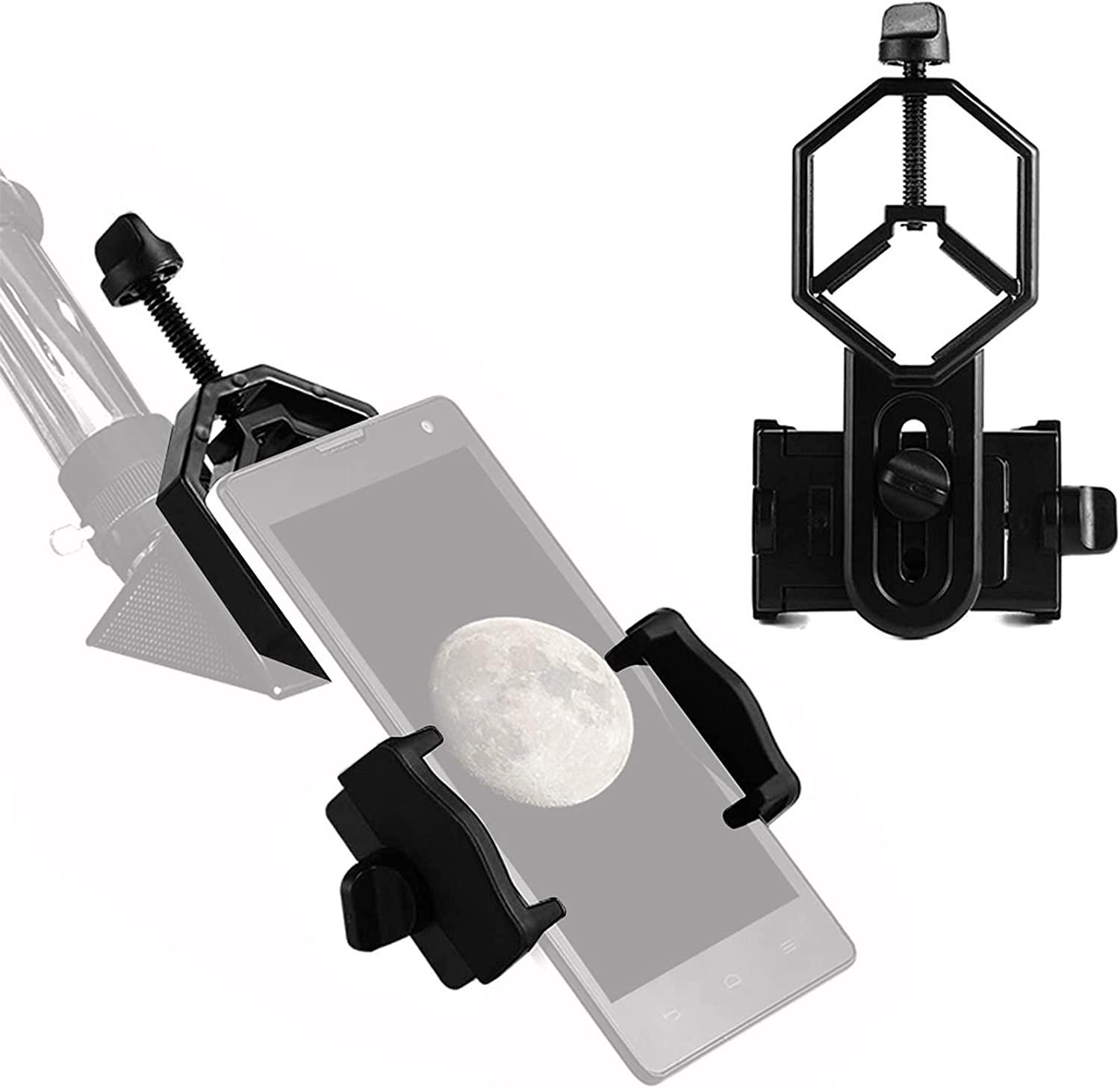 Universal Cell Phone Adapter Bracket Clip Mount Soft Rubber Material For Binocular Monocular Spotting Scope Telescope