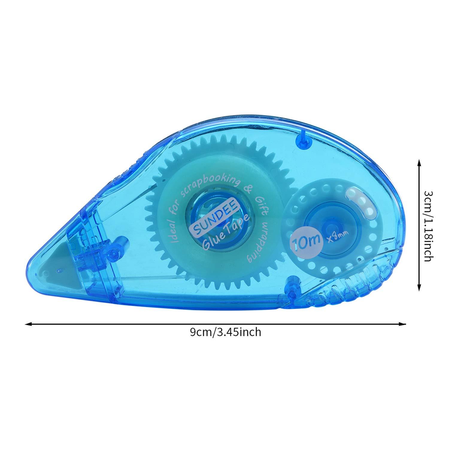 Double Sided Adhesive Scrapbook Runner Tape Roller 4 Pack, 360Inch