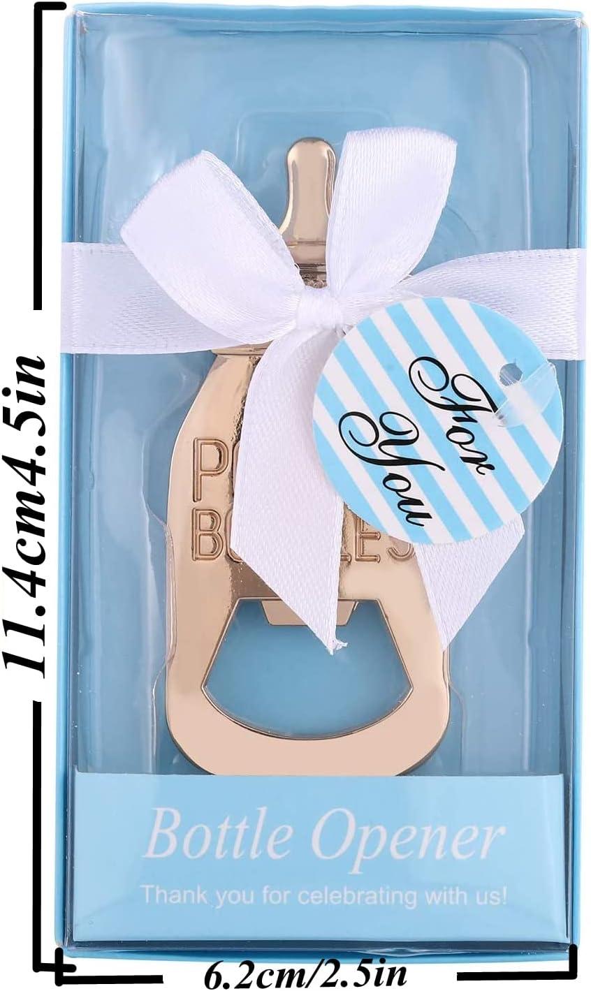 Blue Personalized Ribbons Baby Shower, Bridal Shower Wedding or Birthday  Celebration Party Favor Assembled Ribbons Pack of 25 