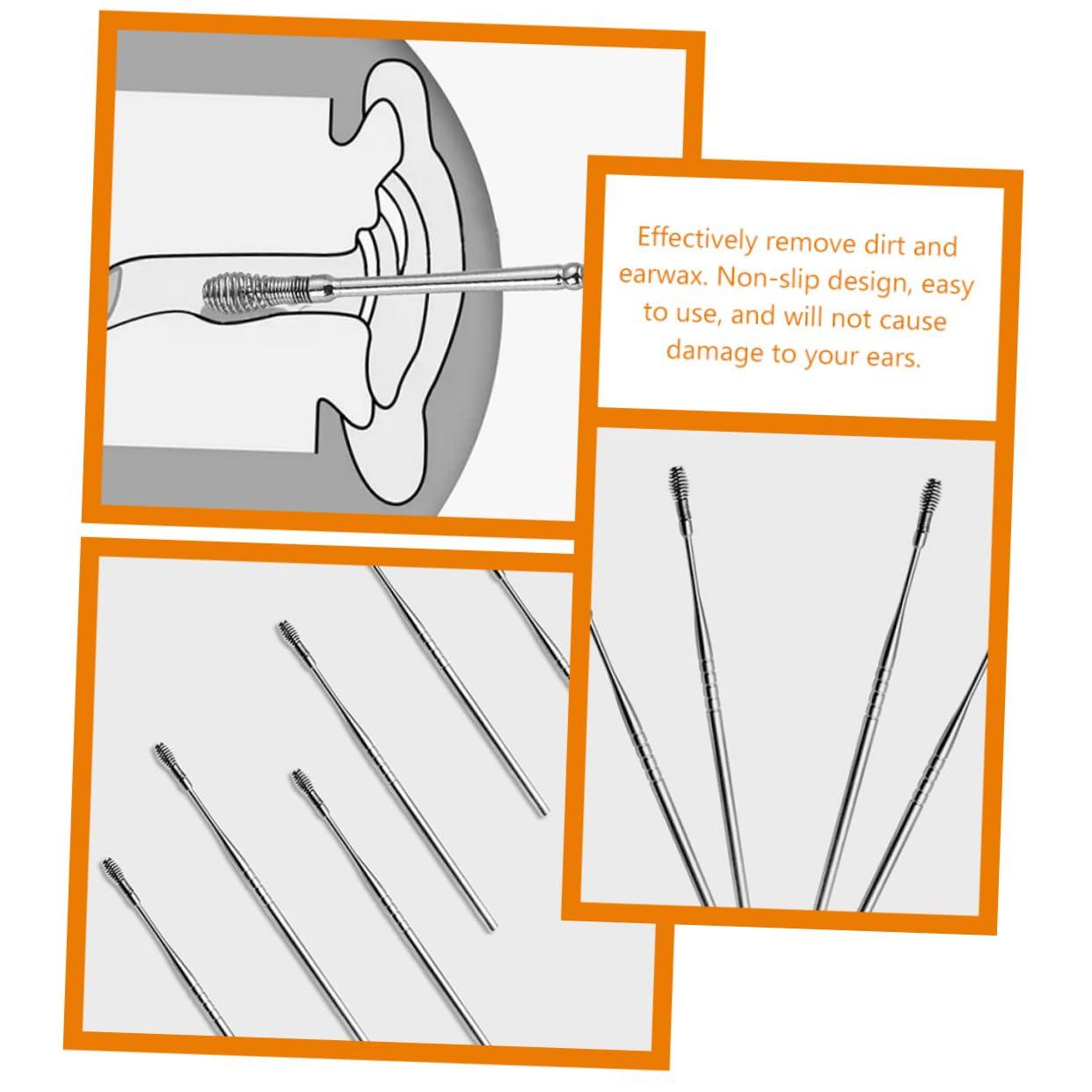 Spring Ear Pick 6pcs Ear Pick Spring Ear Pick Ear Scraper Stainless