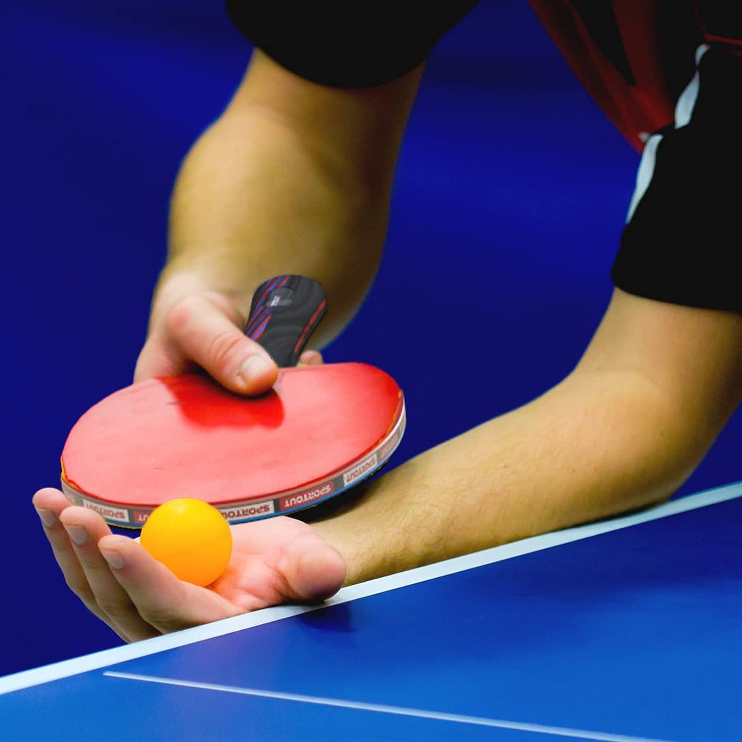 Sportout Ping Pong Paddle, Professional Table Tennis Racket with Case, Table Tennis Paddles for Advanced Training and Tournament