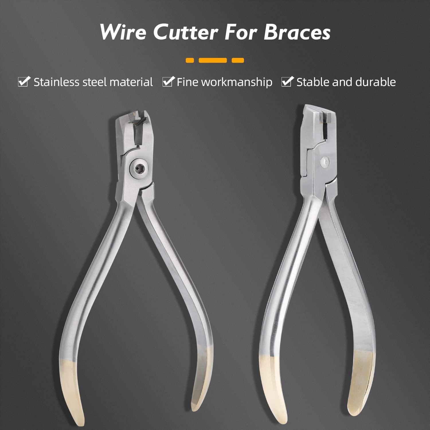 Faruijie Orthodontic Distal End Cutter Stainless Steel Braces Pliers ...