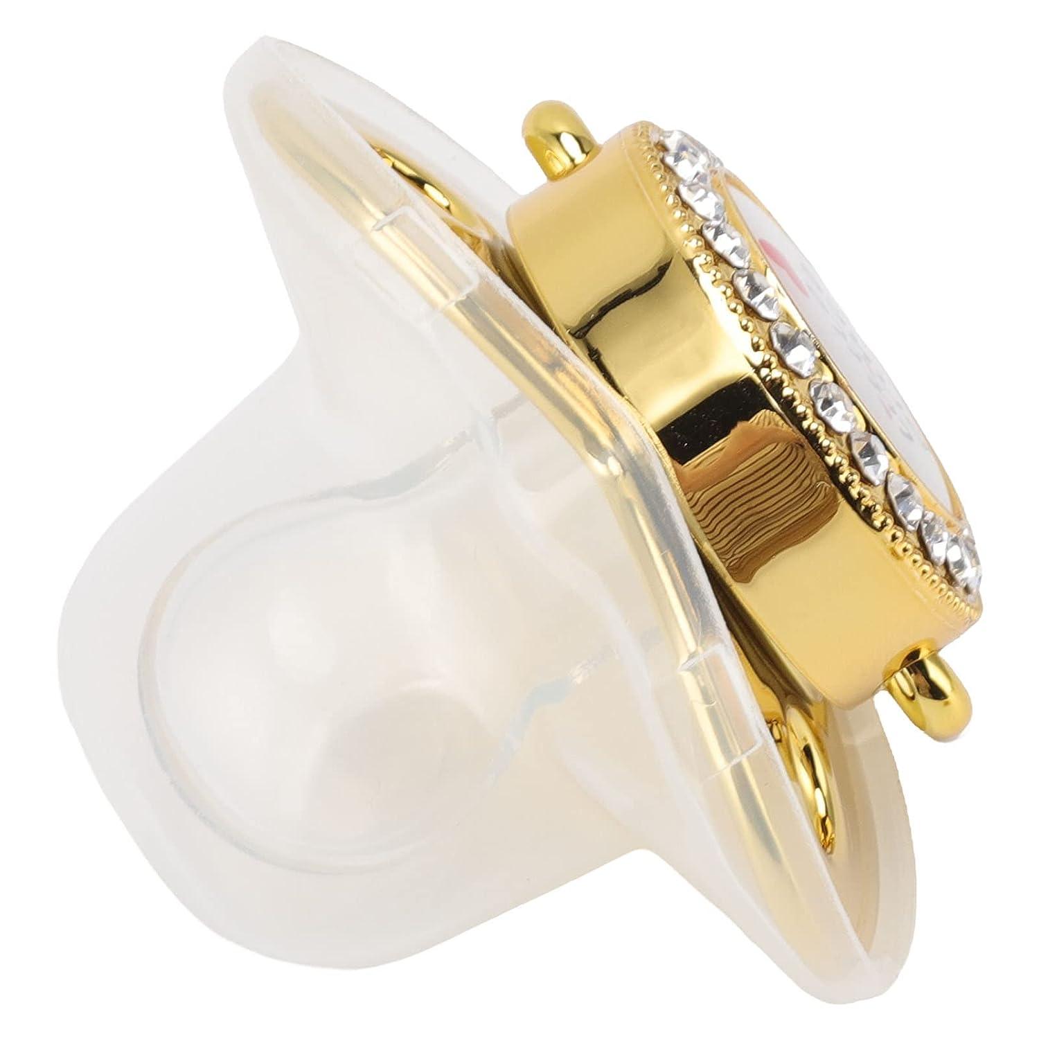 Personalized Baby Pacifier Set with Diamond Soothing Mouth Dust