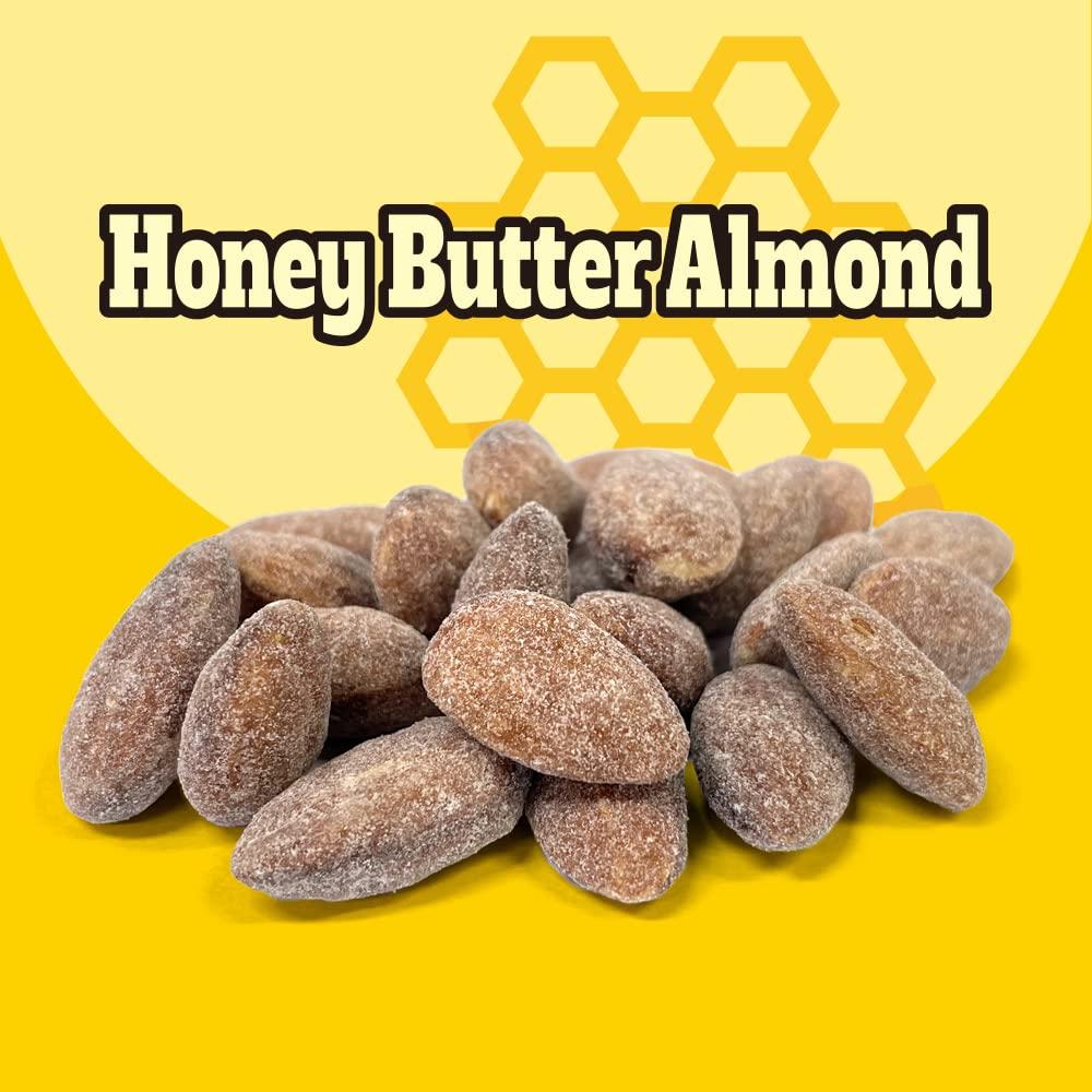 MURGERBON Honey Butter Almond Korean Snack Korean Seasoned Almonds, Honey Butter Flavored Nuts