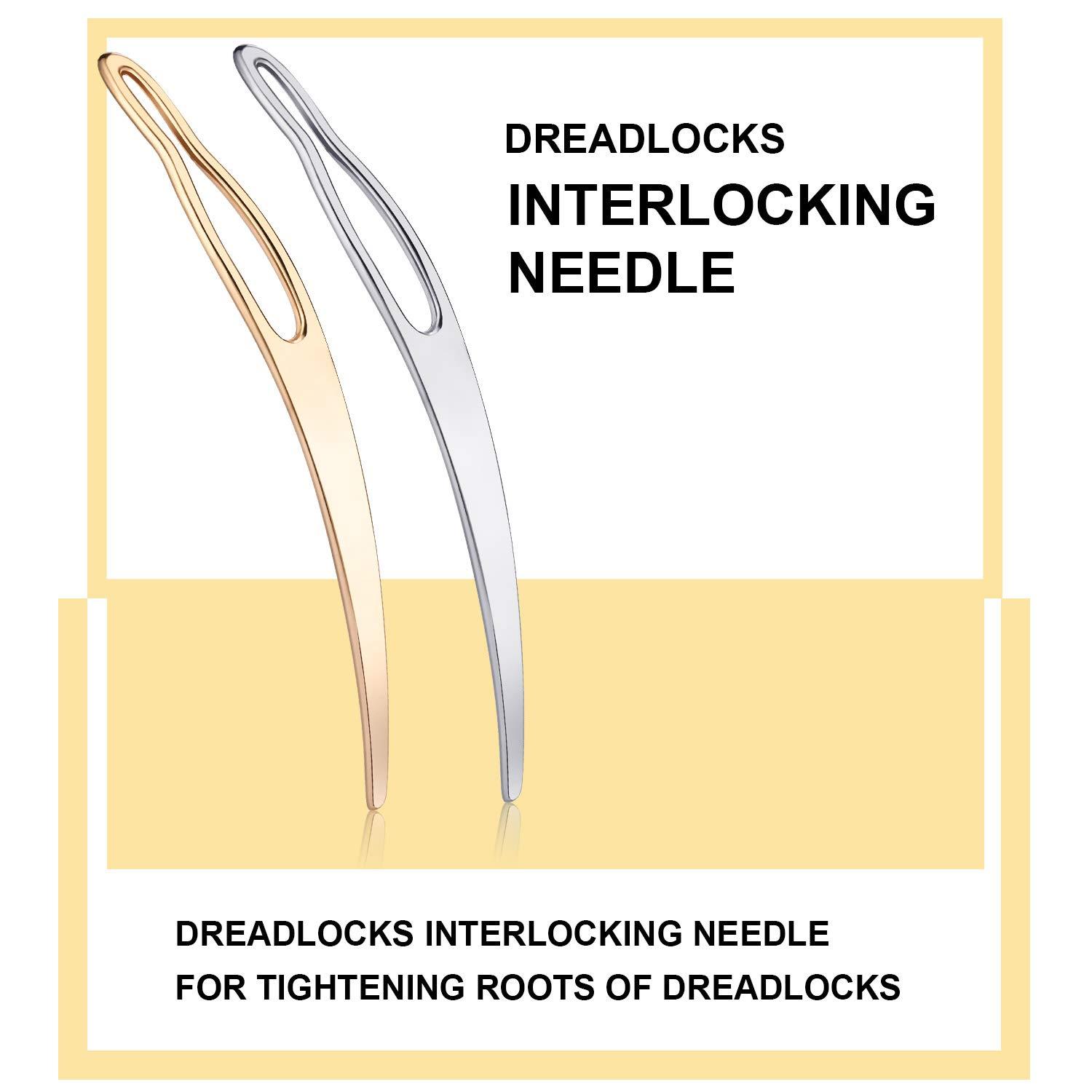 NAYOO Interlock Tool for Locs EasyLoc Hair Tool For Dreadlocks 5 Piece  Silver Hair Locking Tool Interlocks or Sisterlocks Starting and Maintaining