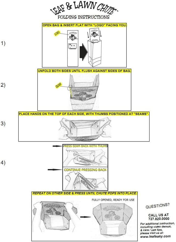 Leaf & Lawn Chute Pack of 3 Efficient Yard Waste Disposal Solution