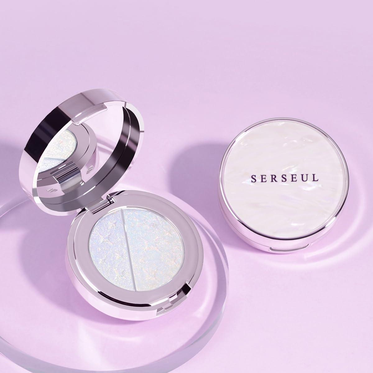 Serseul Chameleon Highlighter Palette Highlighters Makeup Highlight Powder Color Shifting Eye