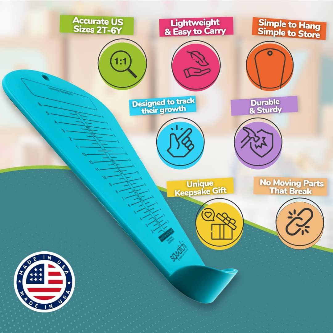 Squatchi Shoe Sizer for Baby, Toddler Kids Accurate Home Foot