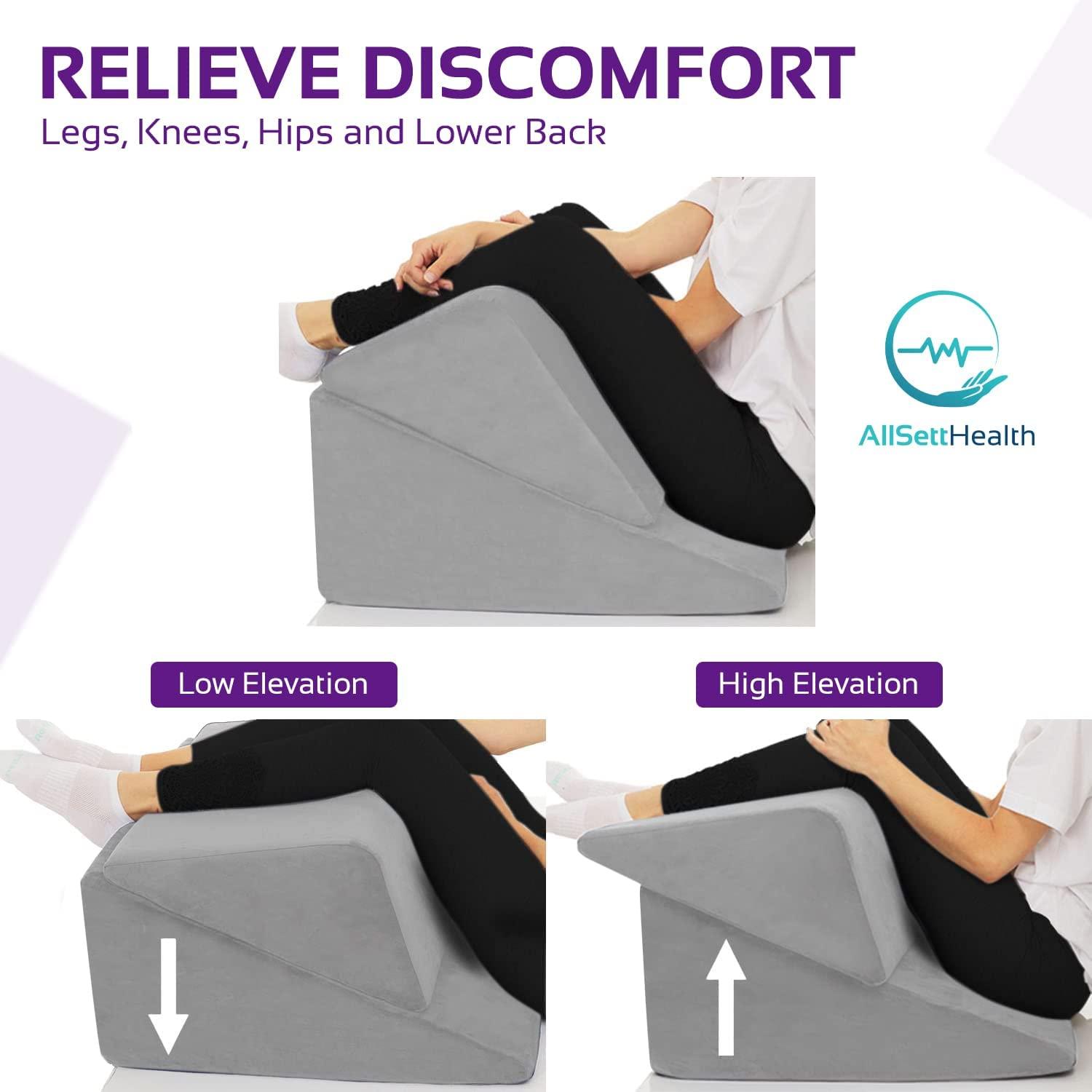 DMI Bed Wedge Pillow and Triangle Wedge with Elevated Incline for Neck  Pain, Headaches, Reflux, Shoulders, Back Pain, Foot Support, Knee Pain or