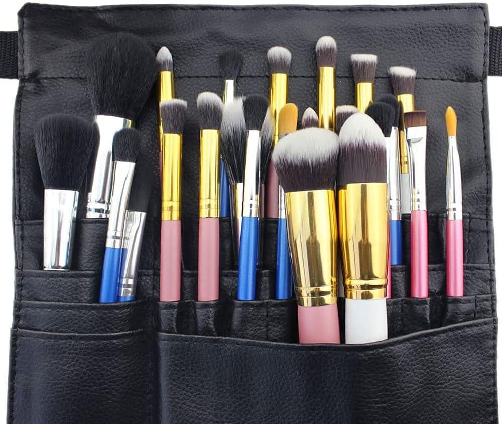 Hotrose 22 Pockets Professional Cosmetic Makeup Brush Bag with