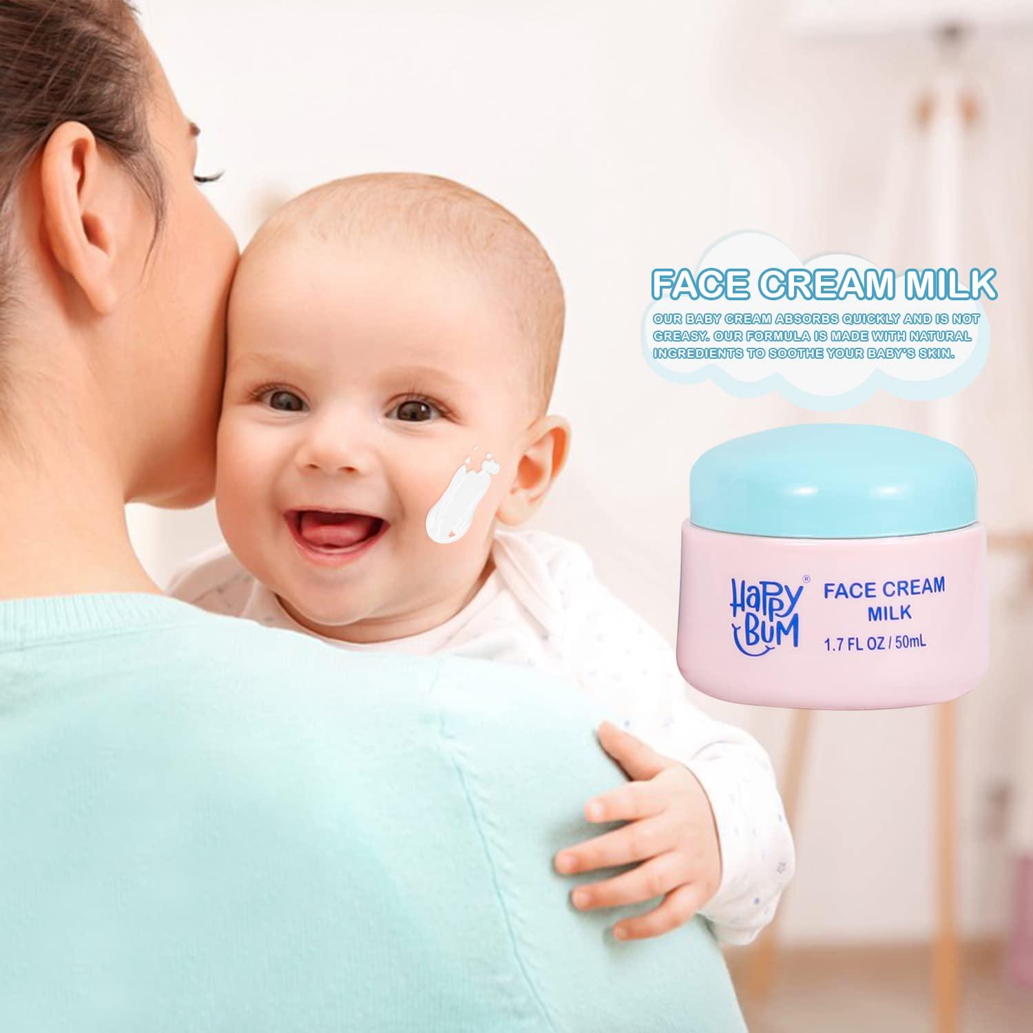 HAPPY BUM Baby Bath Set, Baby Wash Gift Set Included Body Wash and