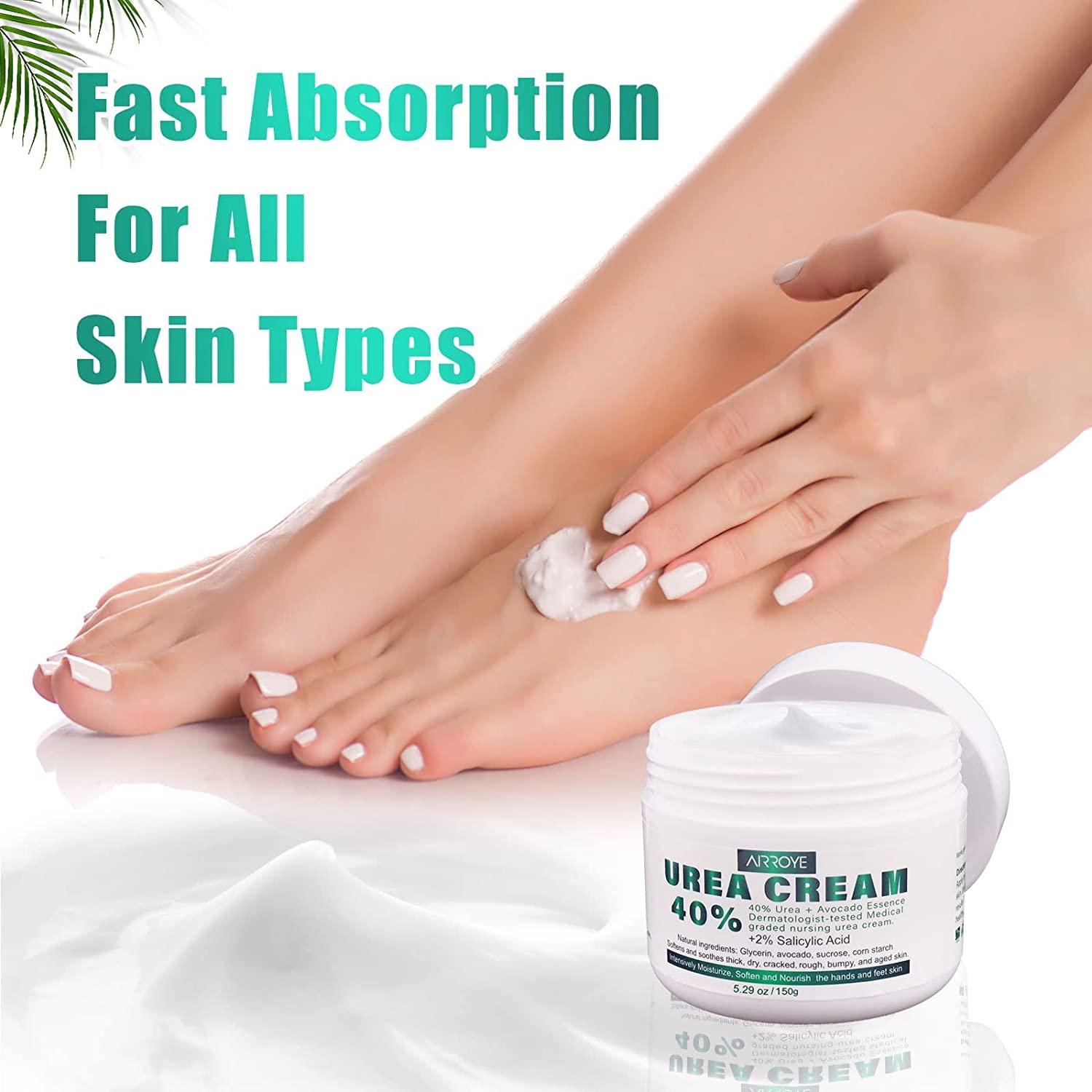 Urea 40 Foot Cream with 2 Plus Salicylic Acid Foot Cream for Dry
