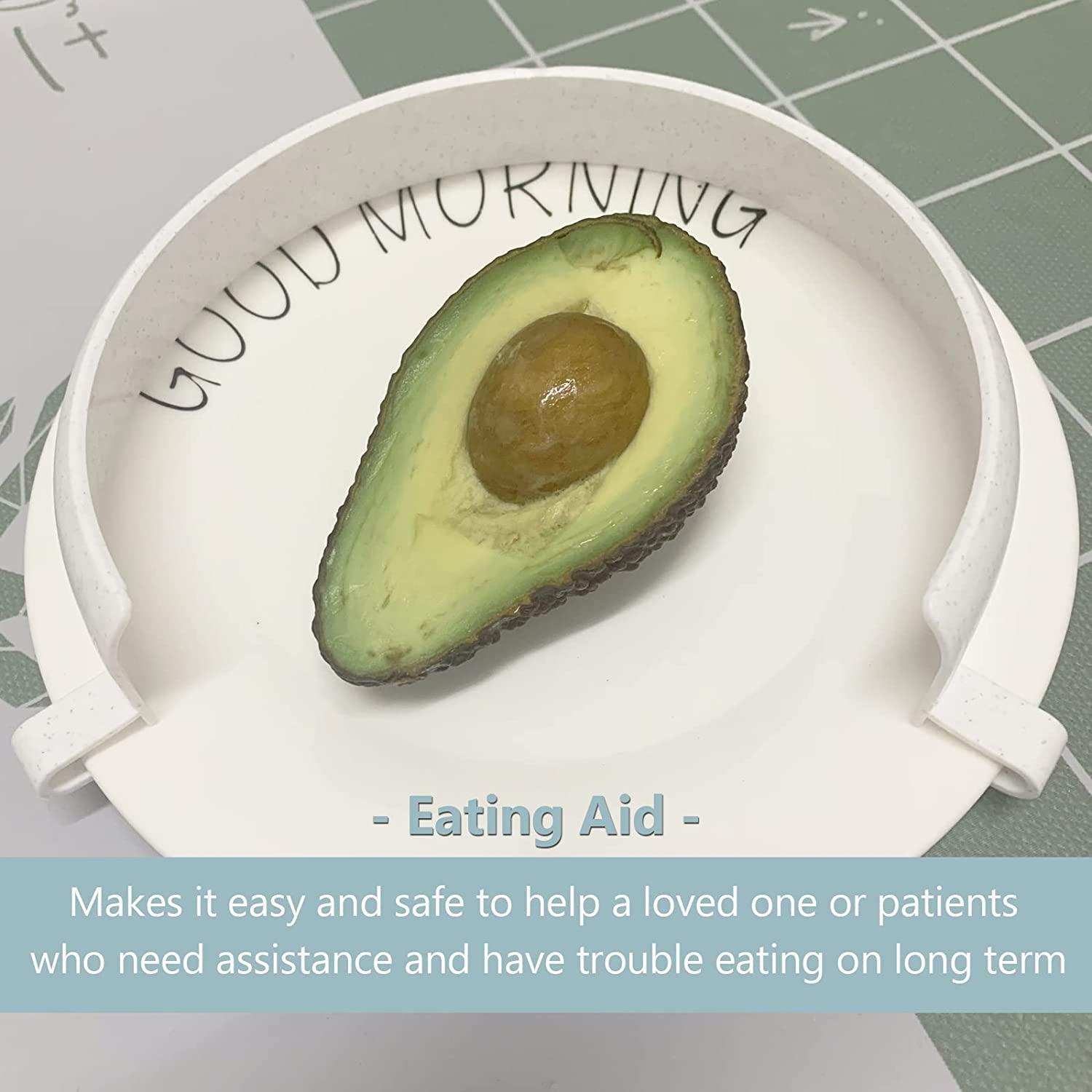 Food Guard for Plates, ClipOn Spill Prevention Eating Aid Assistant