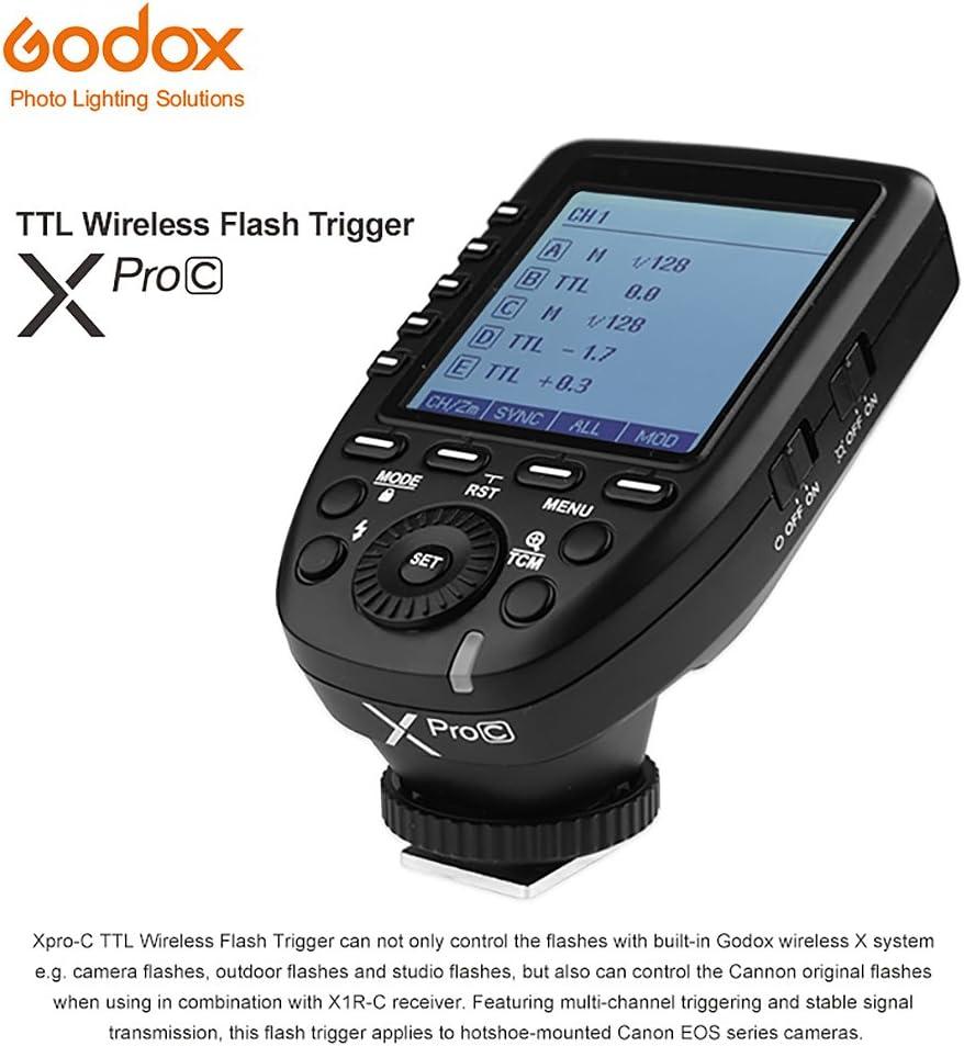 Godox Xpro-C TTL Wireless Flash Trigger for Canon 1/8000s HSS