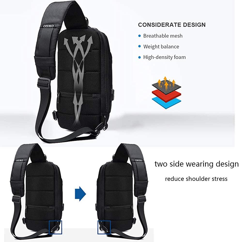 Ozuko sling sales backpack lock reset