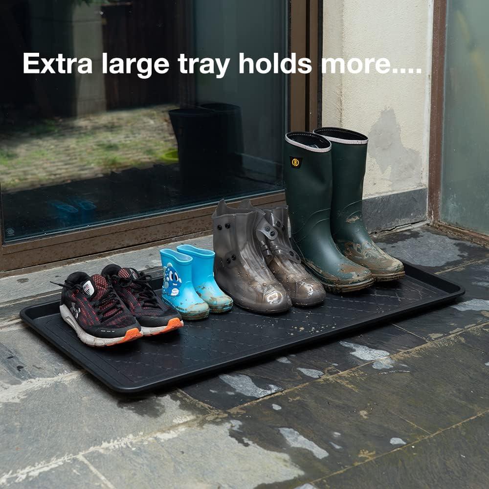 Black Large Shoe & Boot Tray