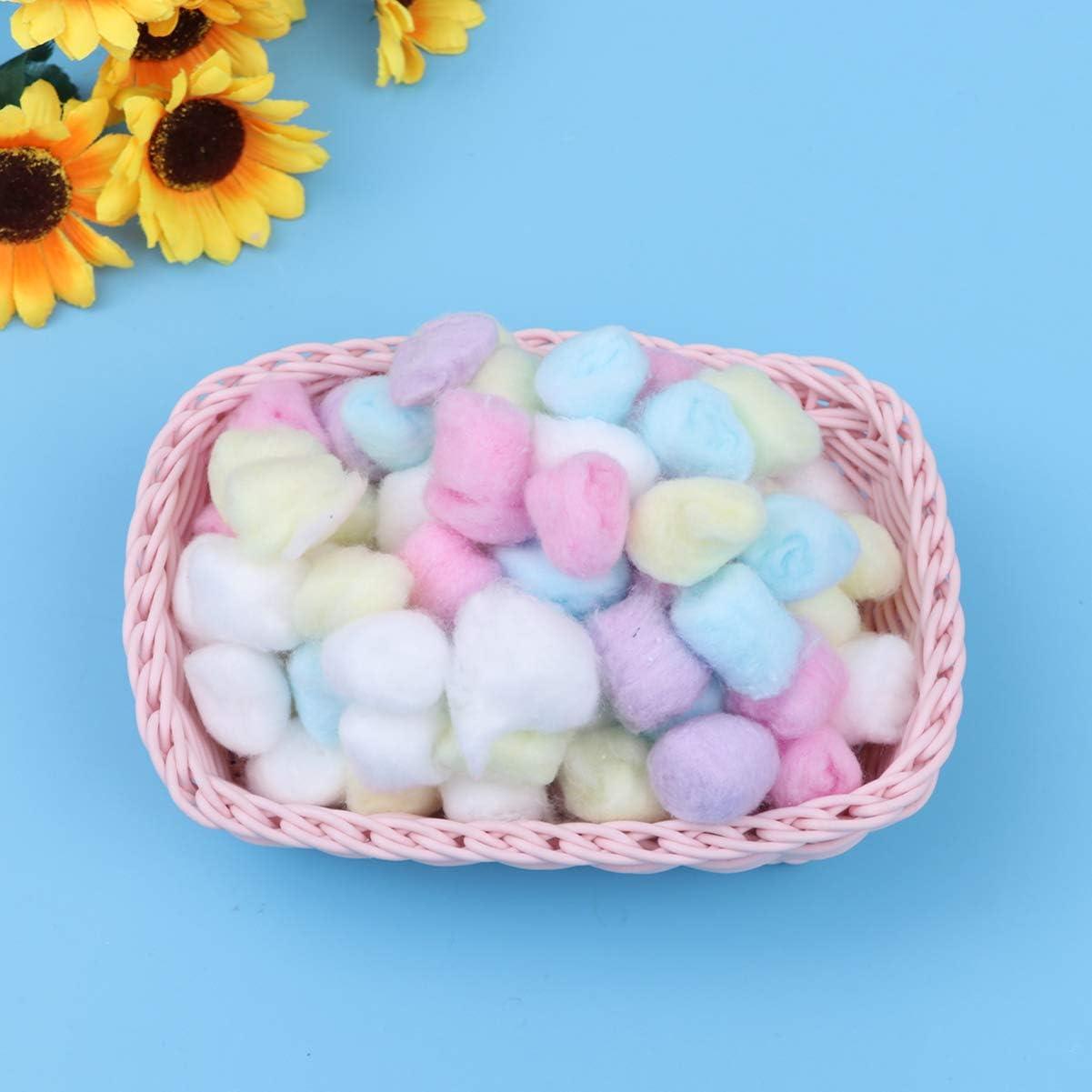 Beaupretty 1 Pack Colored Cotton Balls Baby Cotton Balls face Cleaning  Supplies Cotton Balls for face Cleaning Colorful Cotton Balls Makeup Cotton
