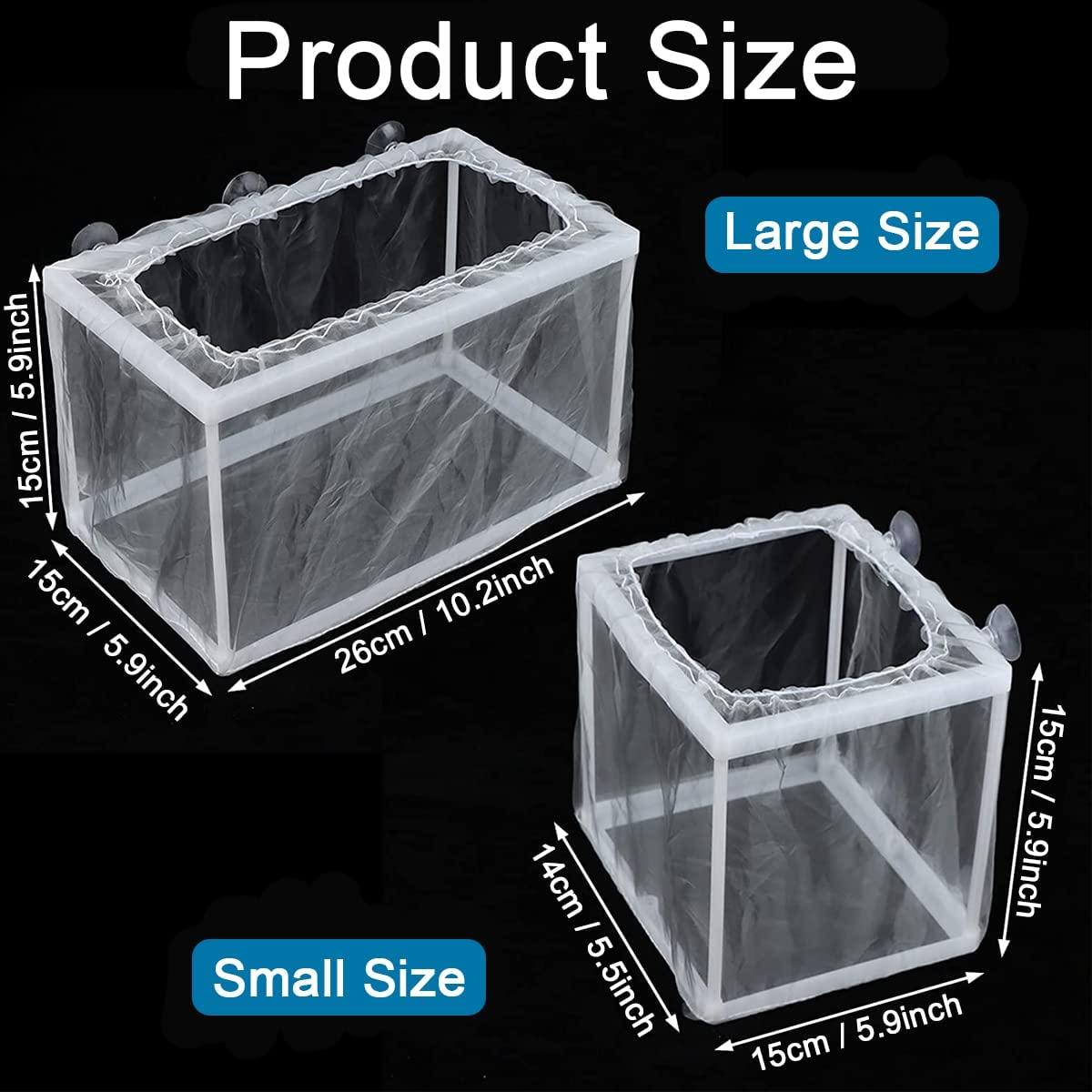 2 Pack Aquarium Fish Breeder Box, Fish Isolation Box, Hatching Box
