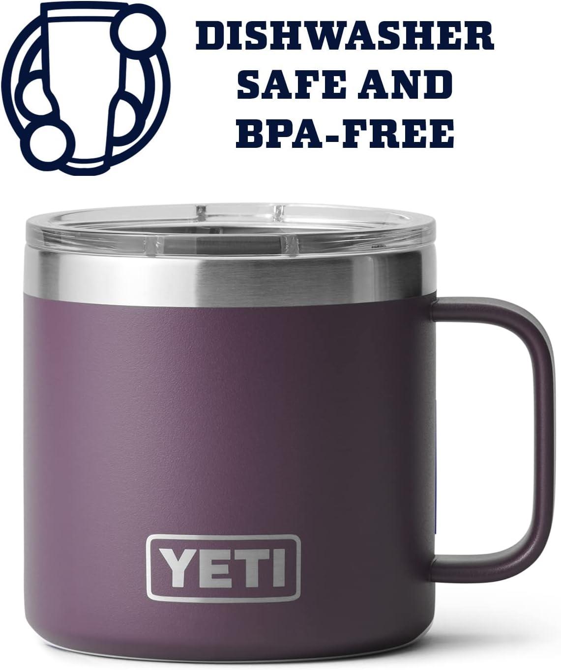 Mug Vacuum Insulated 14 Oz Yeti Rambler Mug Yeti Mug Purple YETI