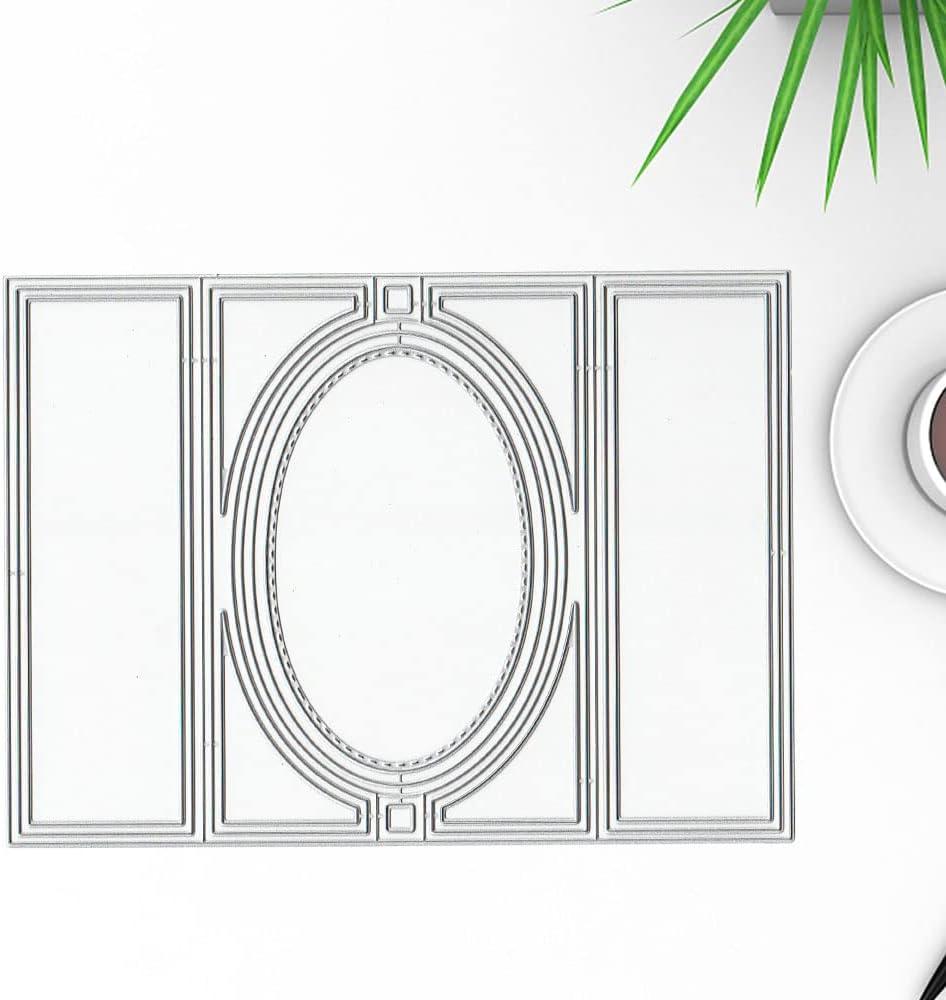 Oval & Rectangle Metal Cutting Dies For Card Making - DIY Scrapbooking & Paper Craft Supplies