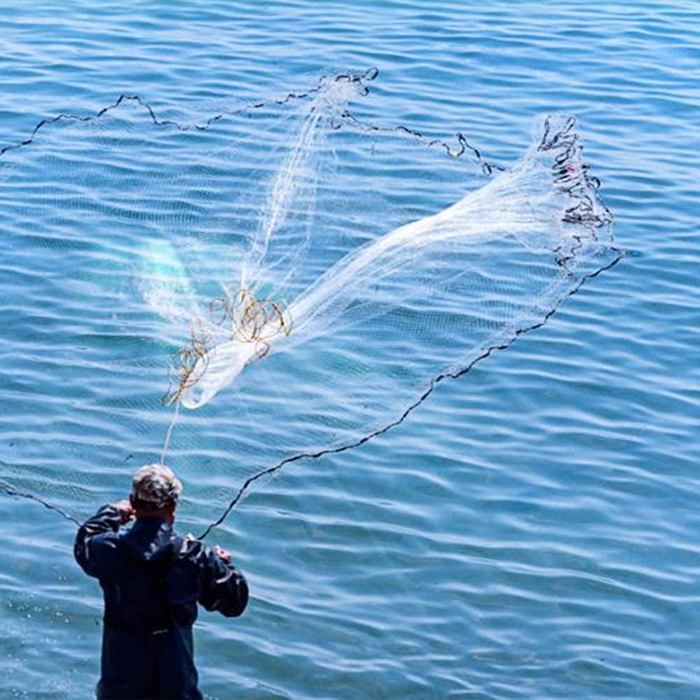 Hand Cast Fishing Net With Sinker Fish Trap – youroutdoorjourney22