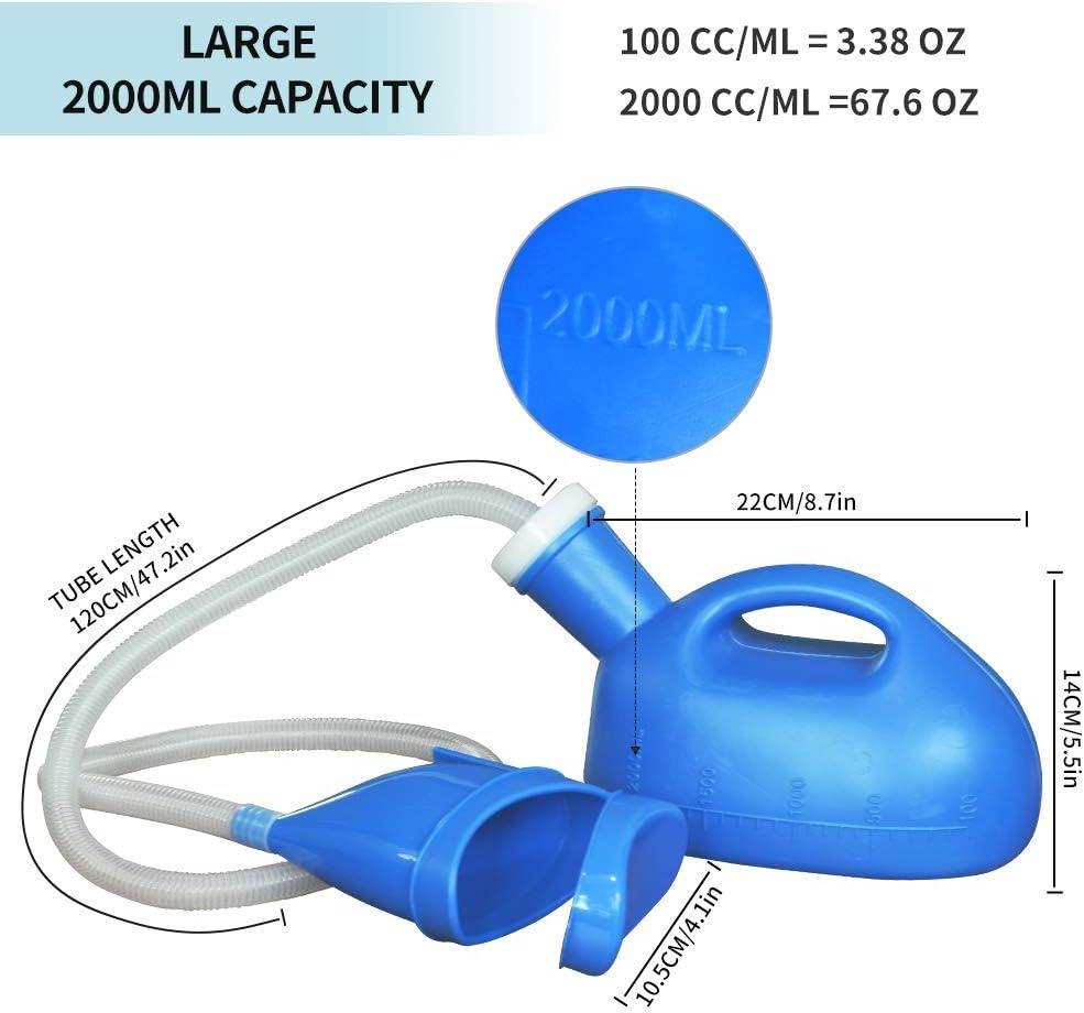 2020 Upgrade Unisex Urinal Seneme 2000ML Female Urinals Portable