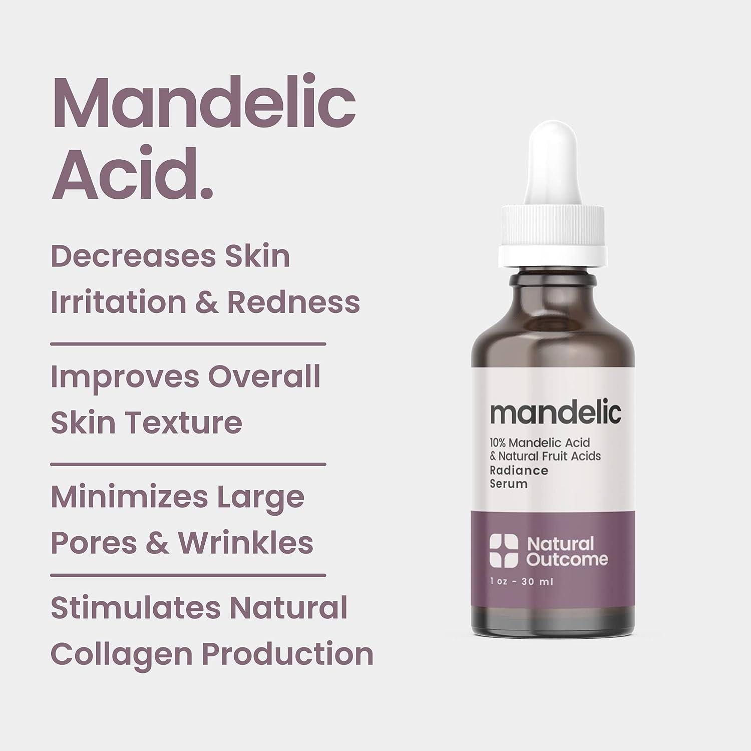 Natural Mandelic Acid 10 AntiAging AHA Serum with Hyaluronic