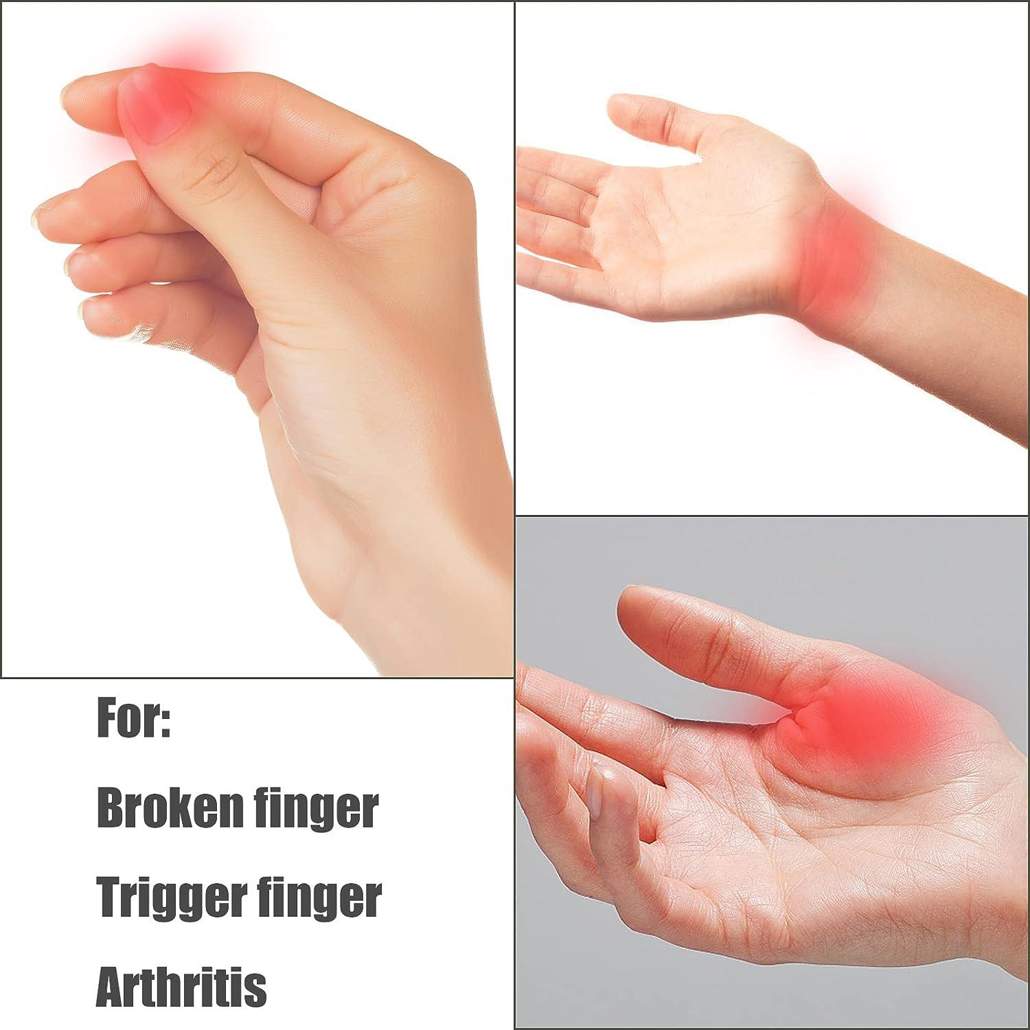 TOYMIS 6pcs Trigger Finger Splints Soft Fabric Little Finger Splint