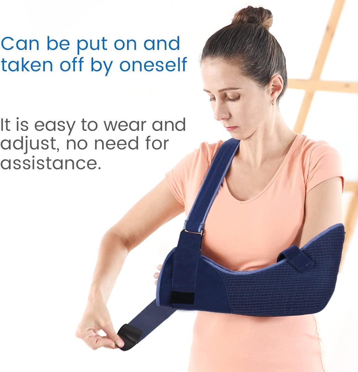 VELPEAU Arm Sling Shoulder Immobilizer Rotator Cuff Support Brace Comfortable Medical Sling