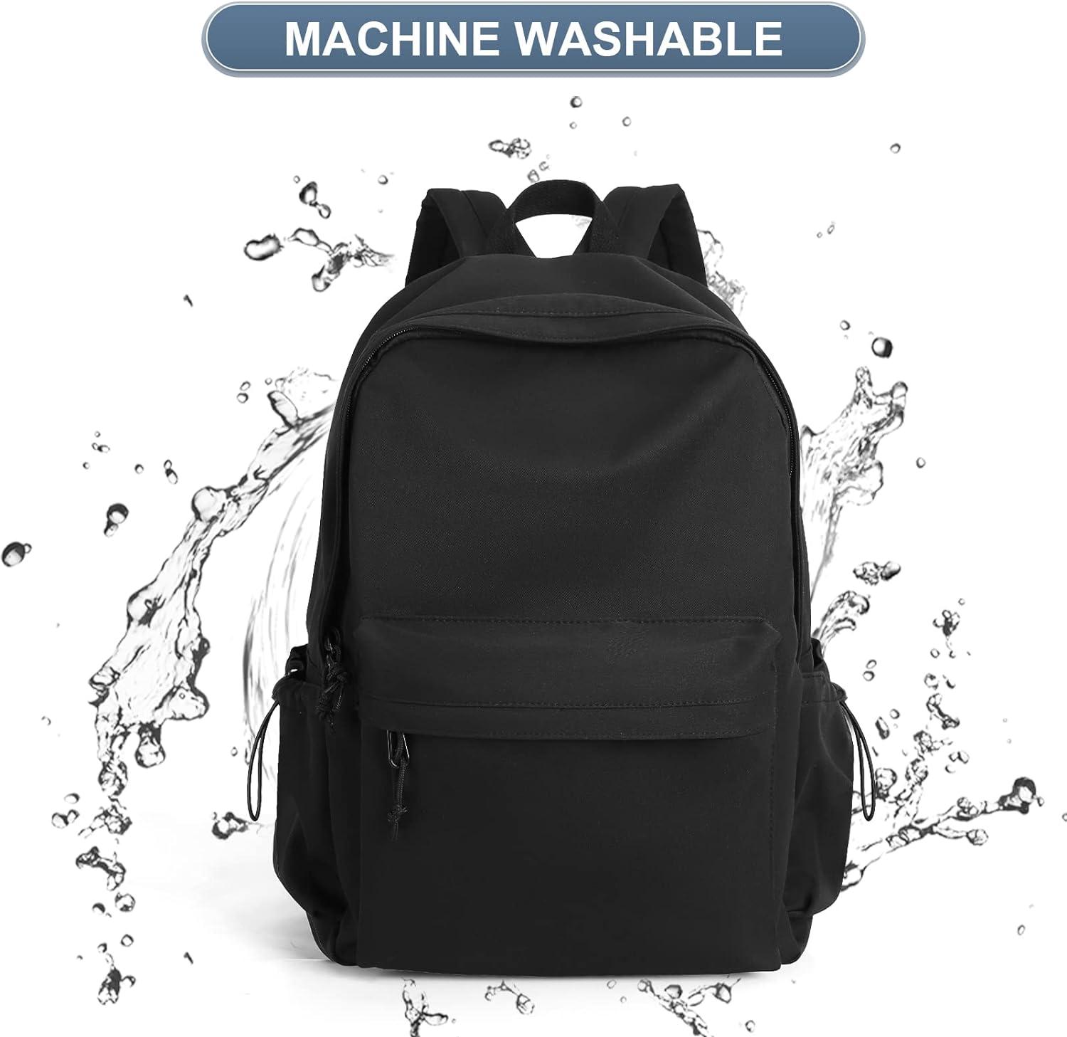 Amazon.com: BEULPTN Black School Backpack for girls Cute Bookbag for School  Teens, Waterproof Travel Backpack for High Middle School Student for Laptop  15.6
