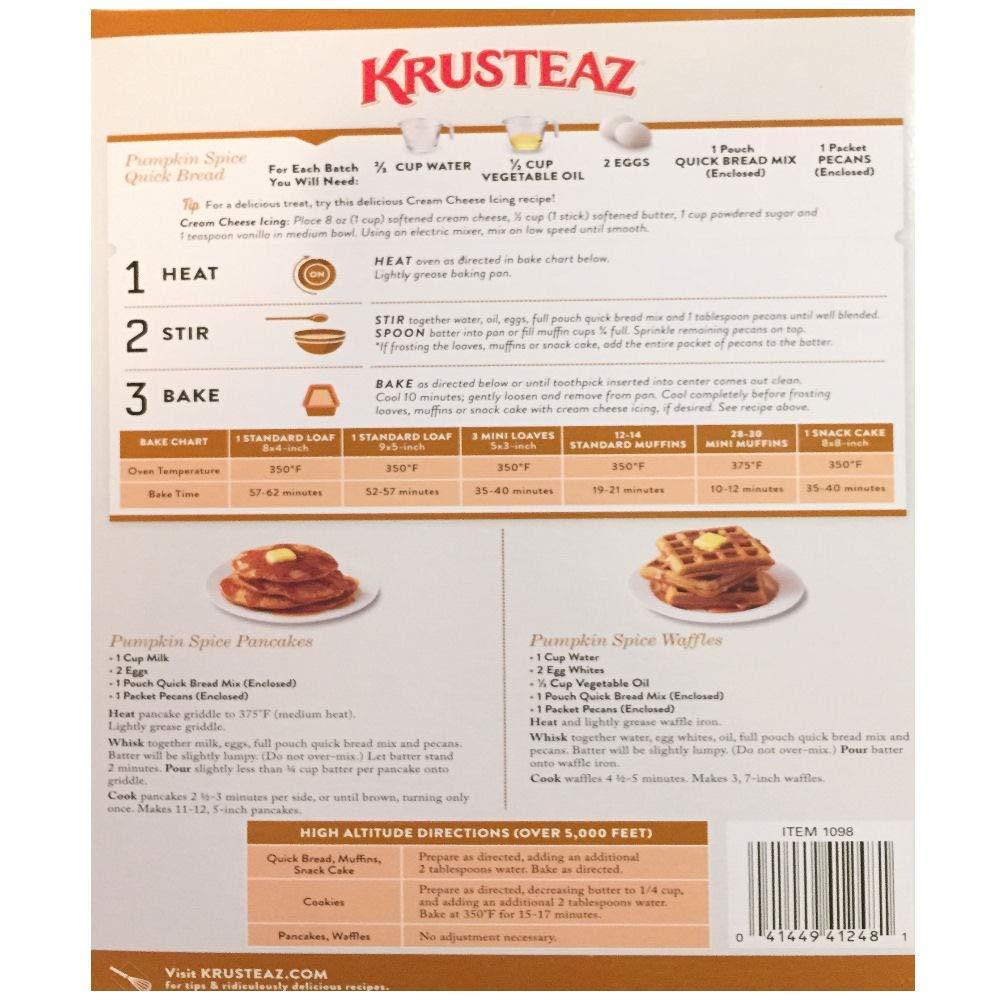Pumpkin Spice Bread Quick Bread Mix Krusteaz Quick Bread Supreme