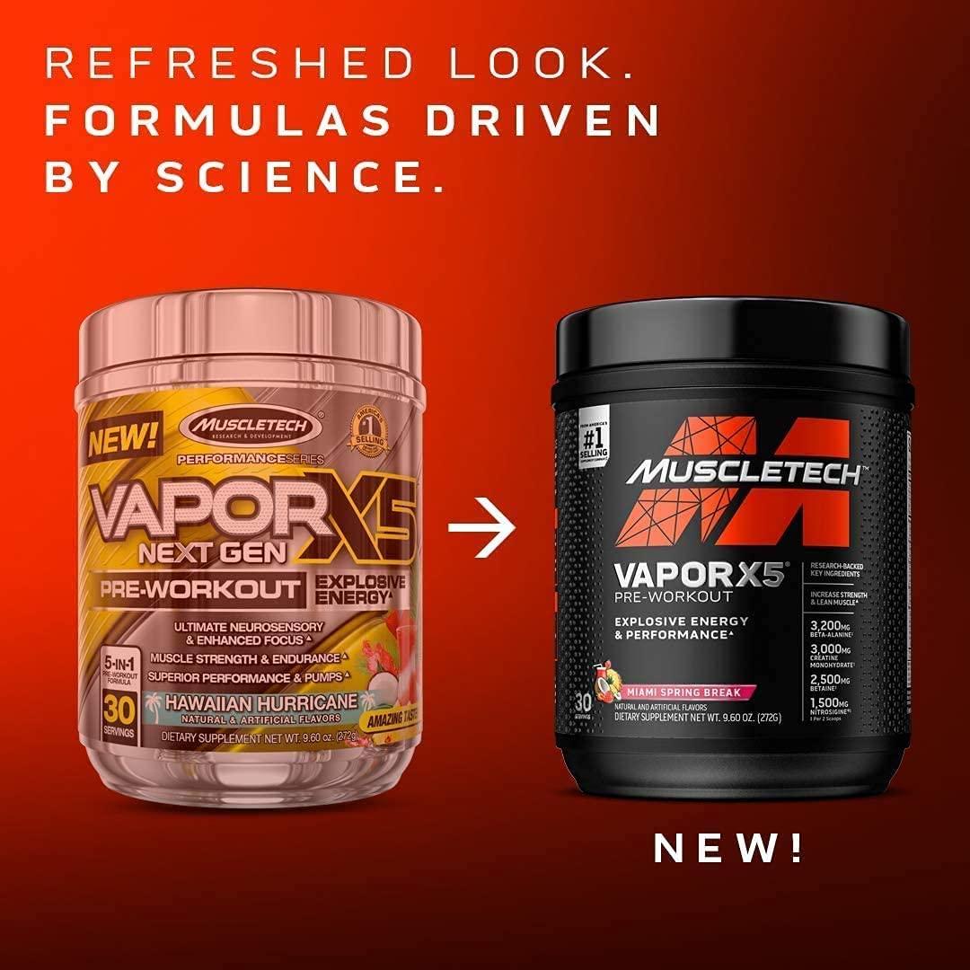 MuscleTech Vapor X5 Pre Workout Powder - Miami Spring Break