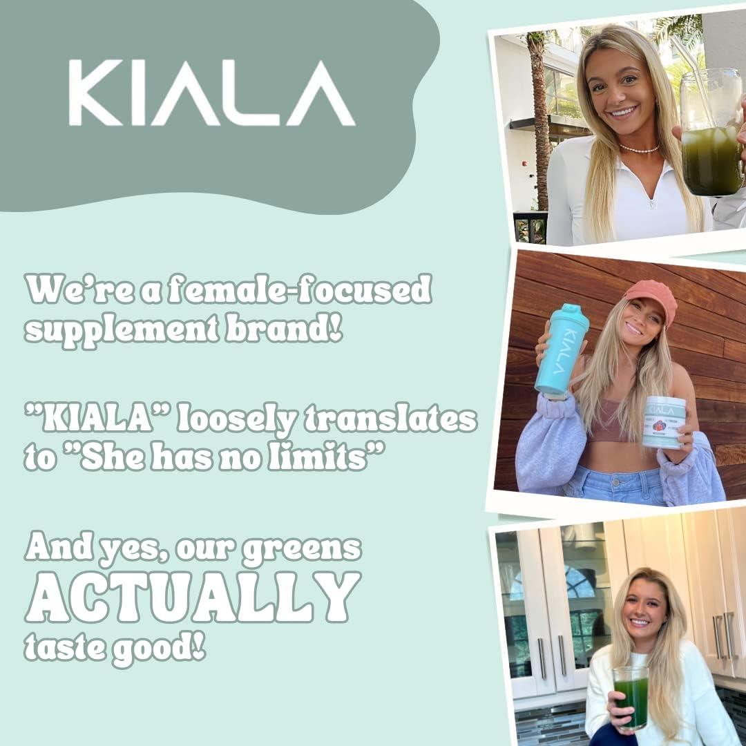 Kiala Nutrition Super Greens - Organic Greens Powder to Reduce Bloat,  Support Gut Health, Boost Immu…See more Kiala Nutrition Super Greens -  Organic