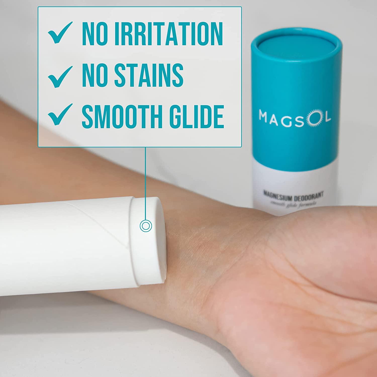 Magsol Magnesium Deodorant Rose 3.2 oz (95 g)