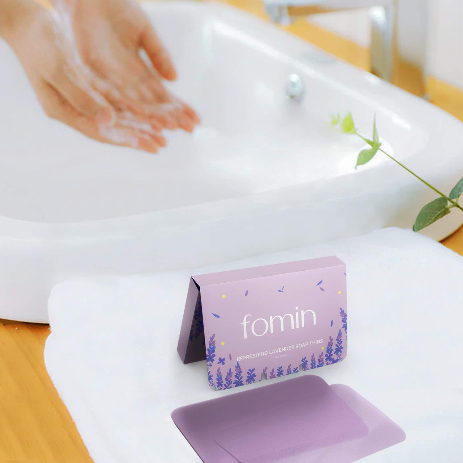 FOMIN Antibacterial Paper Soap Sheets for Hand Washing (Pack of 3