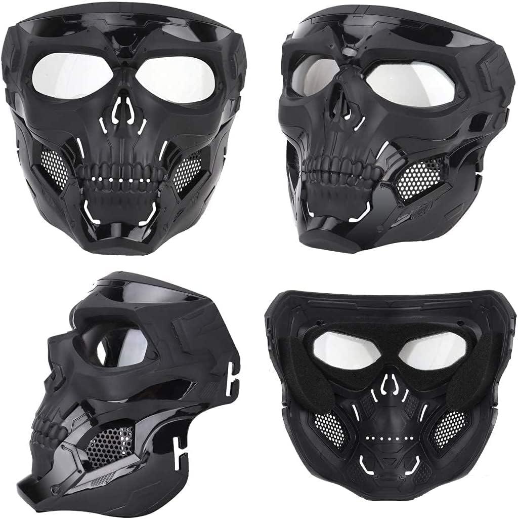 Halloween Half Face Masks Costume Skull Mask Wargame Tactical Mask  Motorcycle Face Mask Party Prop Halloween Cusume Airsoft Skull Mask Half  Face Masks